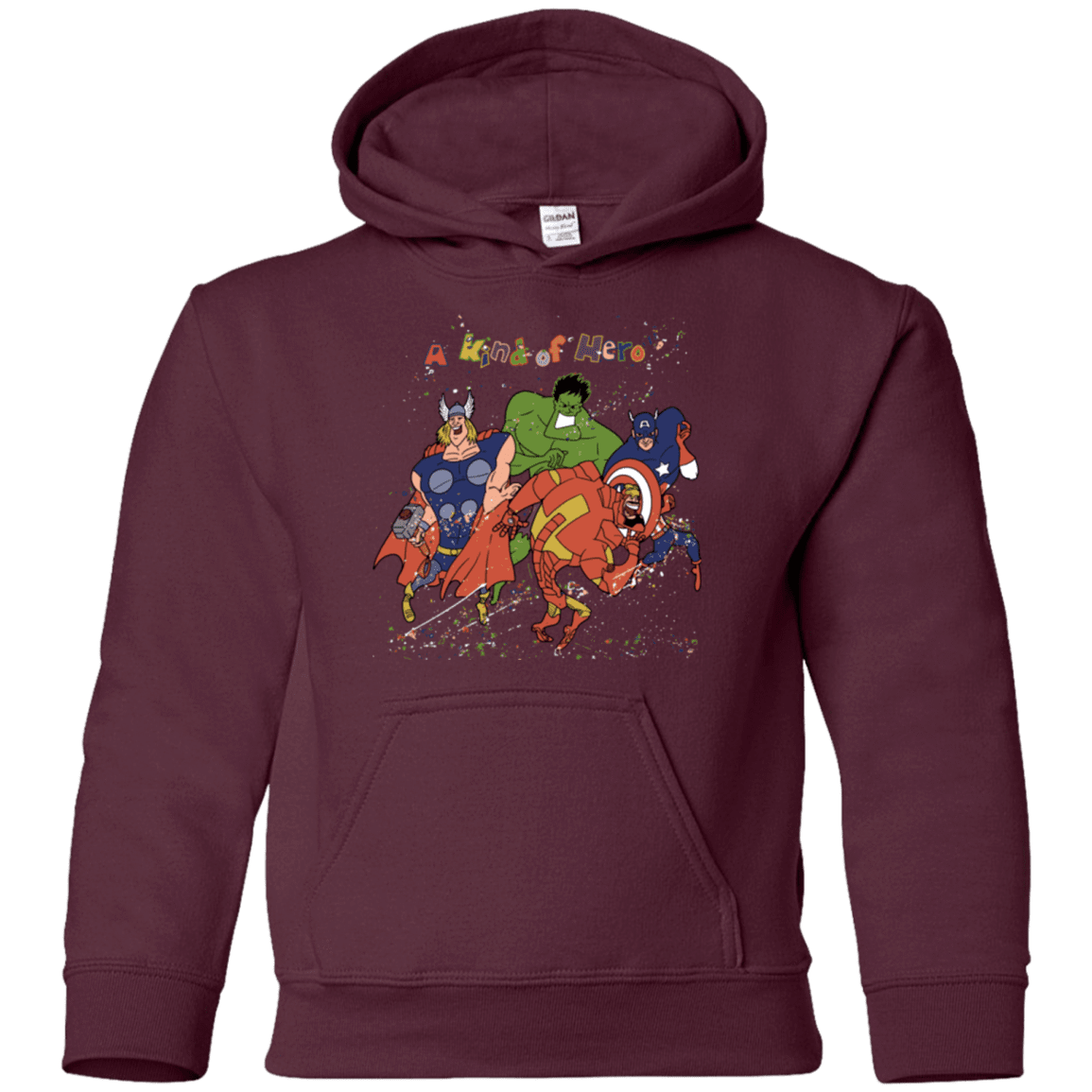 Sweatshirts Maroon / YS A kind of heroes Youth Hoodie
