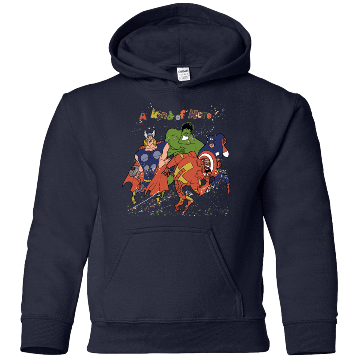 Sweatshirts Navy / YS A kind of heroes Youth Hoodie