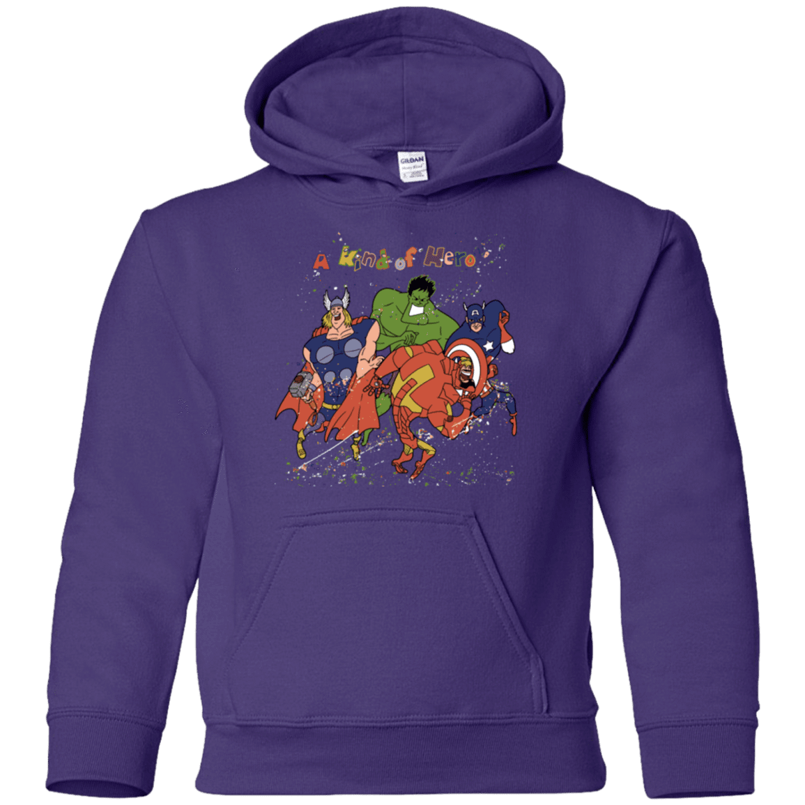 Sweatshirts Purple / YS A kind of heroes Youth Hoodie