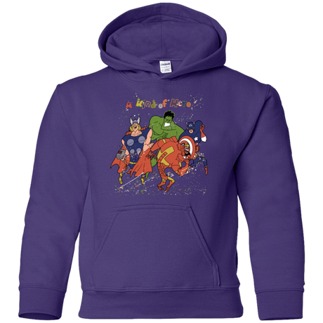 Sweatshirts Purple / YS A kind of heroes Youth Hoodie