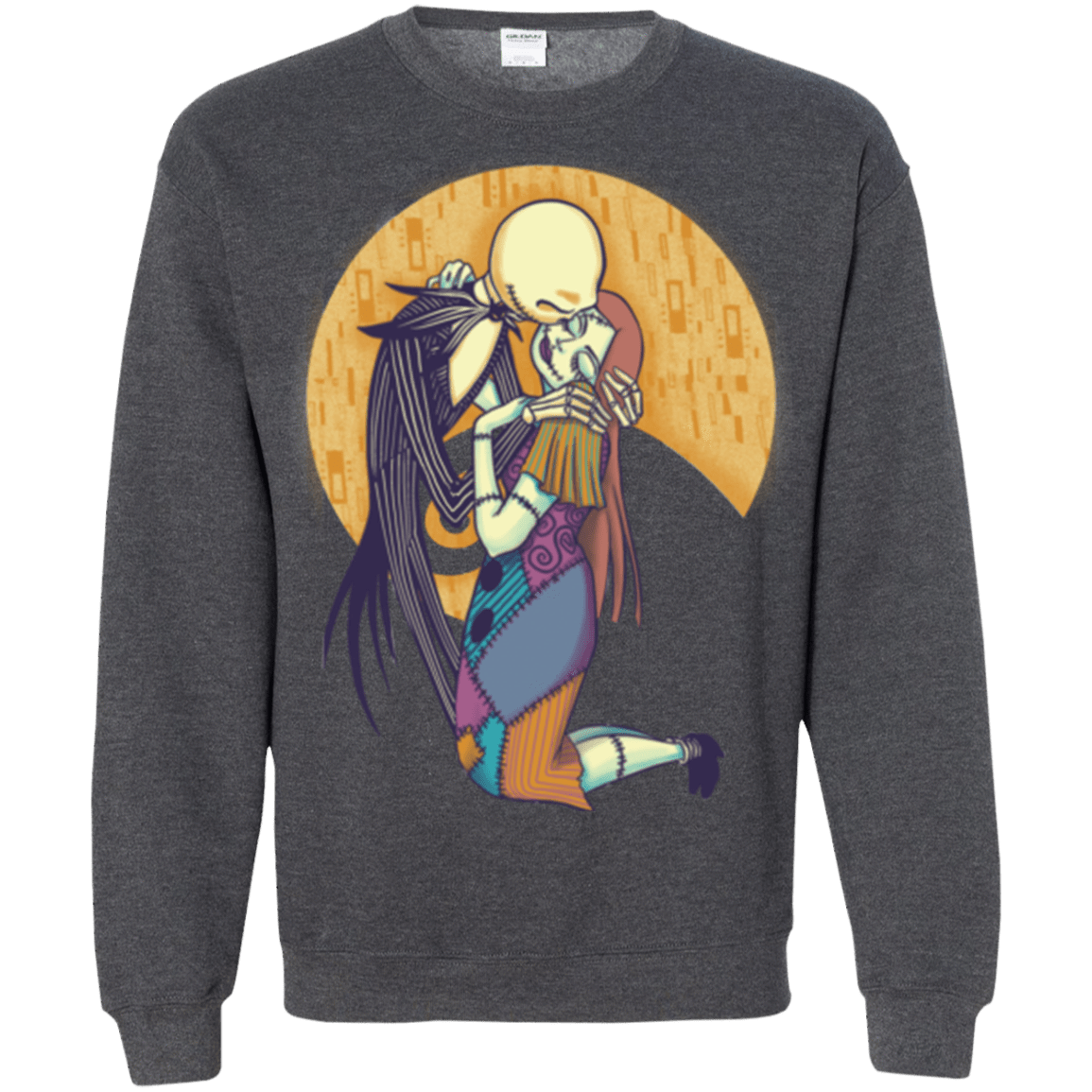 Sweatshirts Dark Heather / Small A Kiss Before Christmas Crewneck Sweatshirt