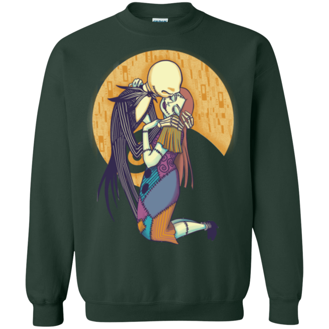 Sweatshirts Forest Green / Small A Kiss Before Christmas Crewneck Sweatshirt