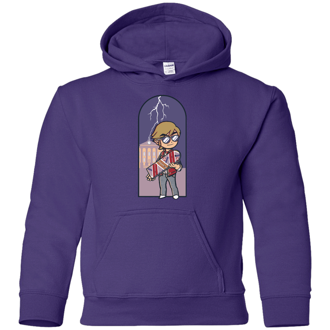 Sweatshirts Purple / YS A Link to The Future Youth Hoodie