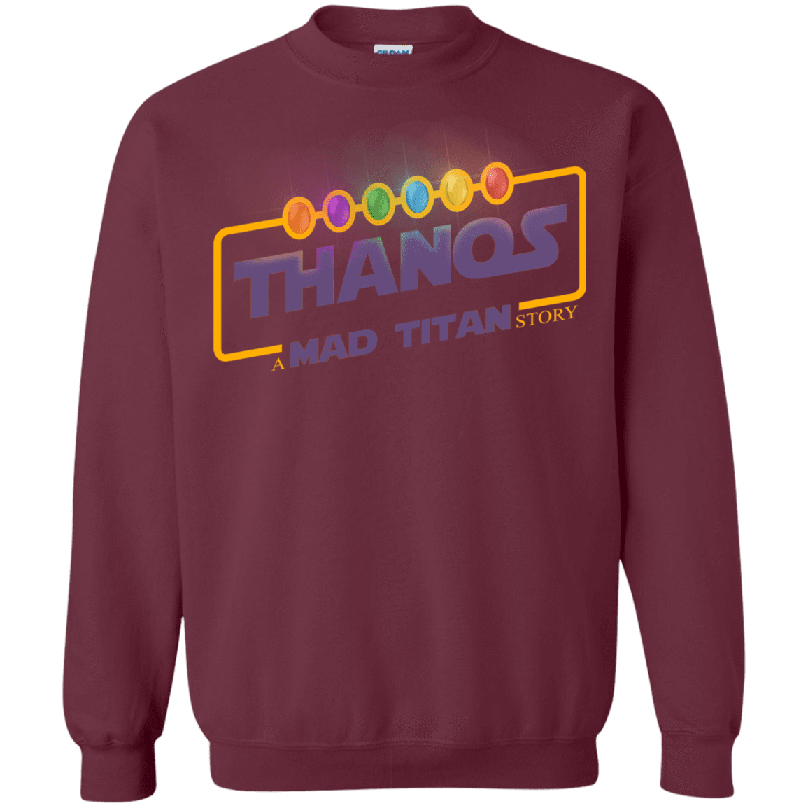 Sweatshirts Maroon / S A Mad Titan Story Crewneck Sweatshirt