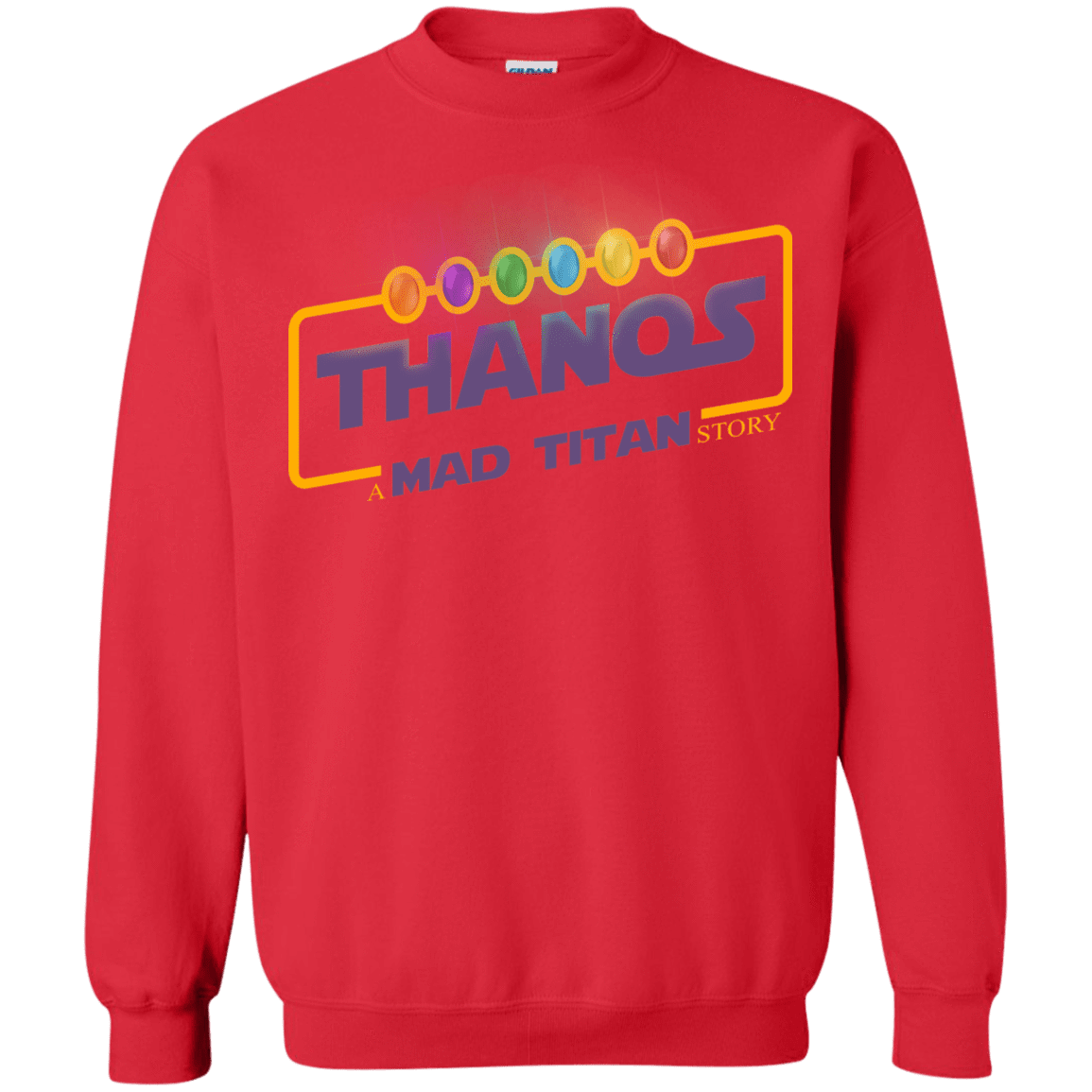Sweatshirts Red / S A Mad Titan Story Crewneck Sweatshirt