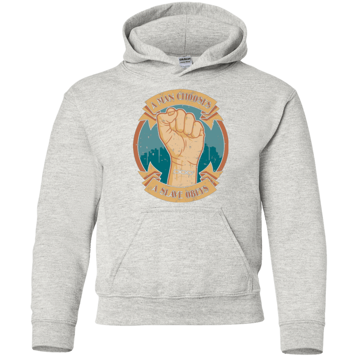 Sweatshirts Ash / YS A Man Chooses A Slave Obeys Youth Hoodie