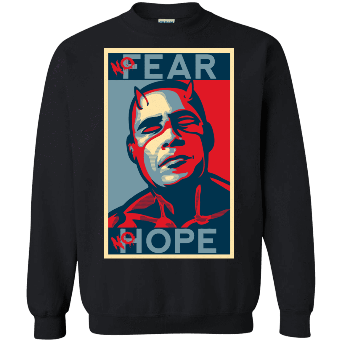 Sweatshirts Black / Small A man with no fear Crewneck Sweatshirt