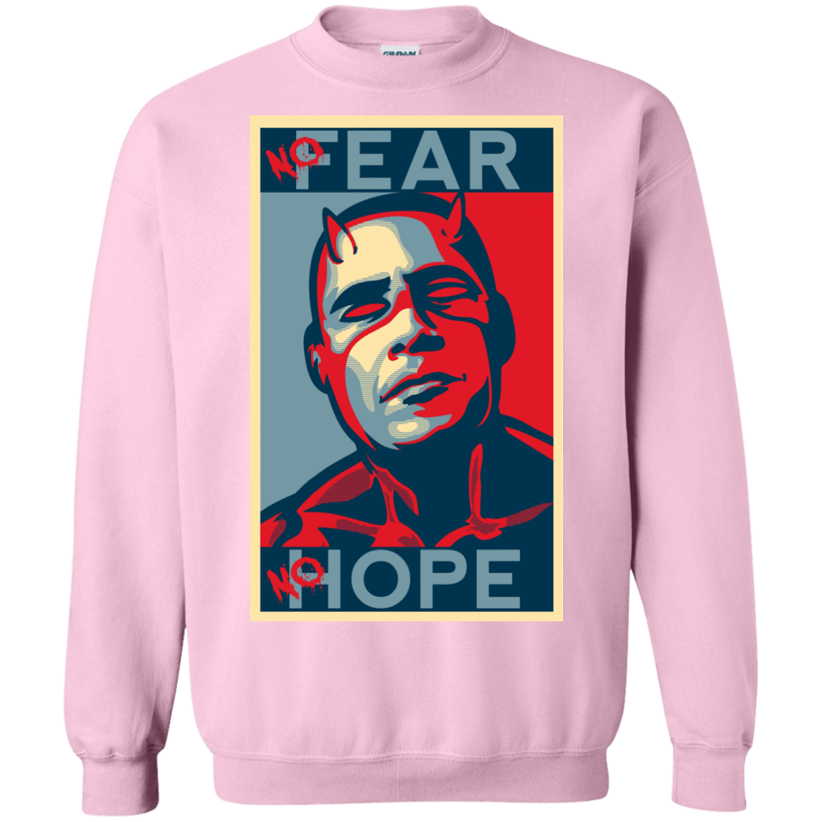 Sweatshirts Light Pink / Small A man with no fear Crewneck Sweatshirt