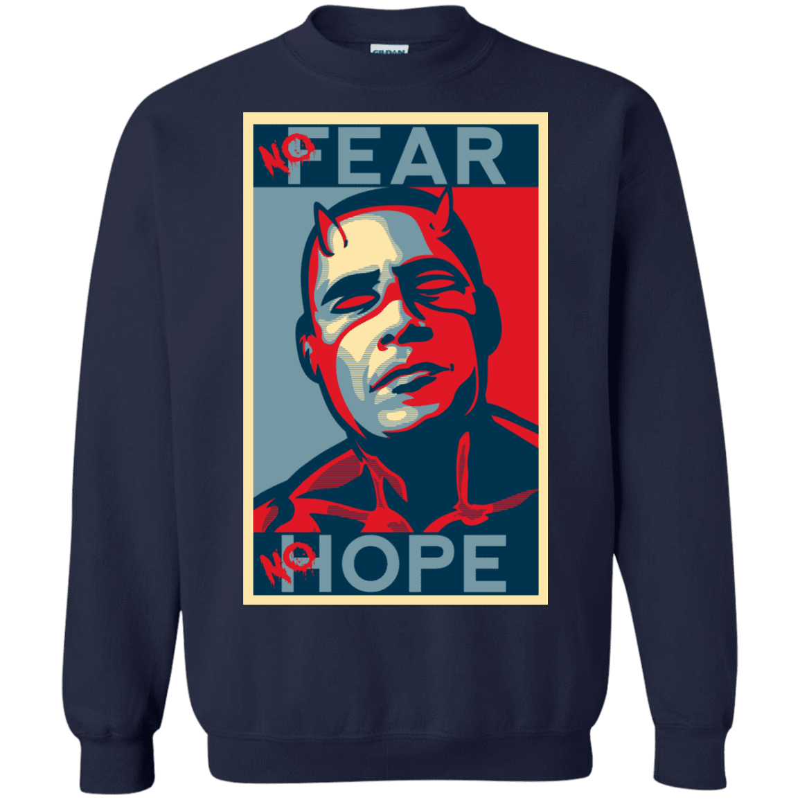 Sweatshirts Navy / S A man with no fear Crewneck Sweatshirt