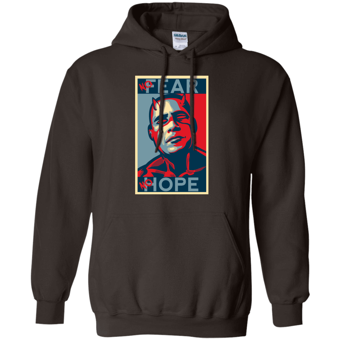 Sweatshirts Dark Chocolate / Small A man with no fear Pullover Hoodie