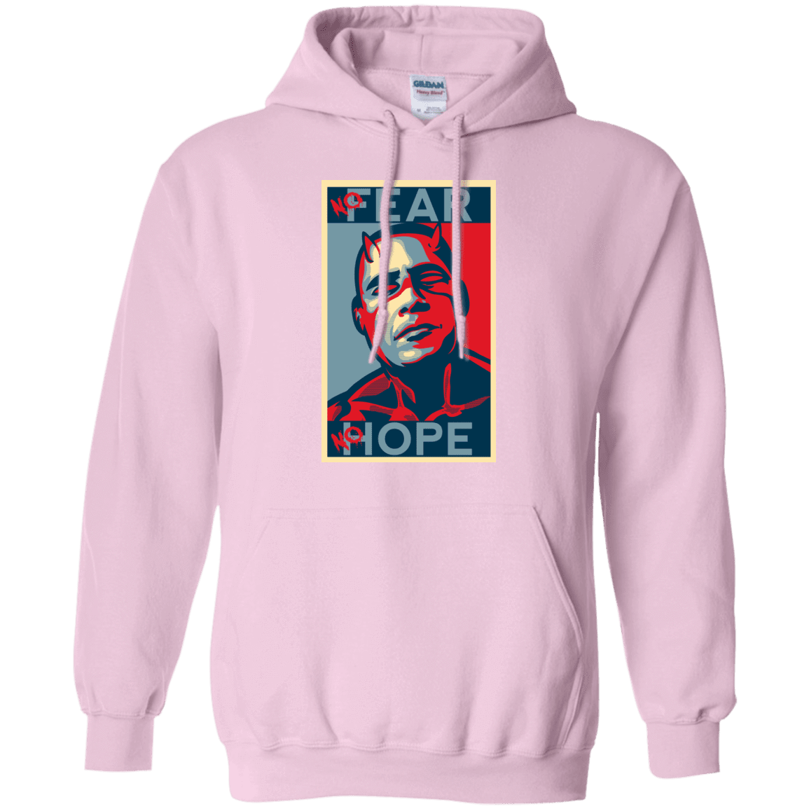 Sweatshirts Light Pink / Small A man with no fear Pullover Hoodie