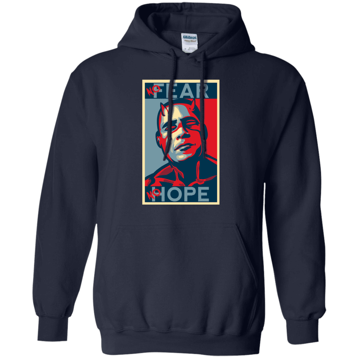 Sweatshirts Navy / Small A man with no fear Pullover Hoodie