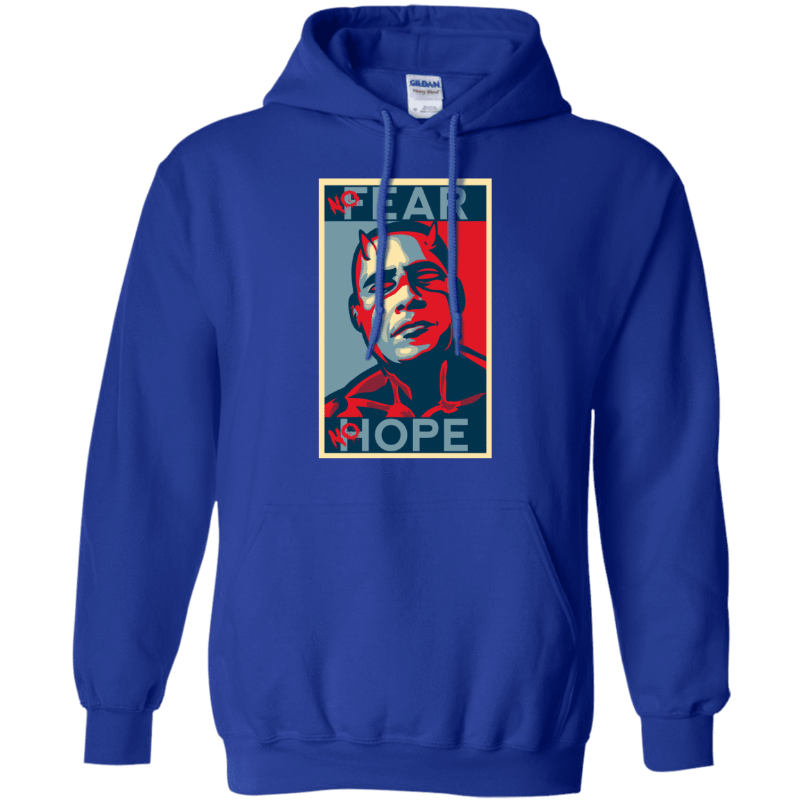 Sweatshirts Royal / Small A man with no fear Pullover Hoodie