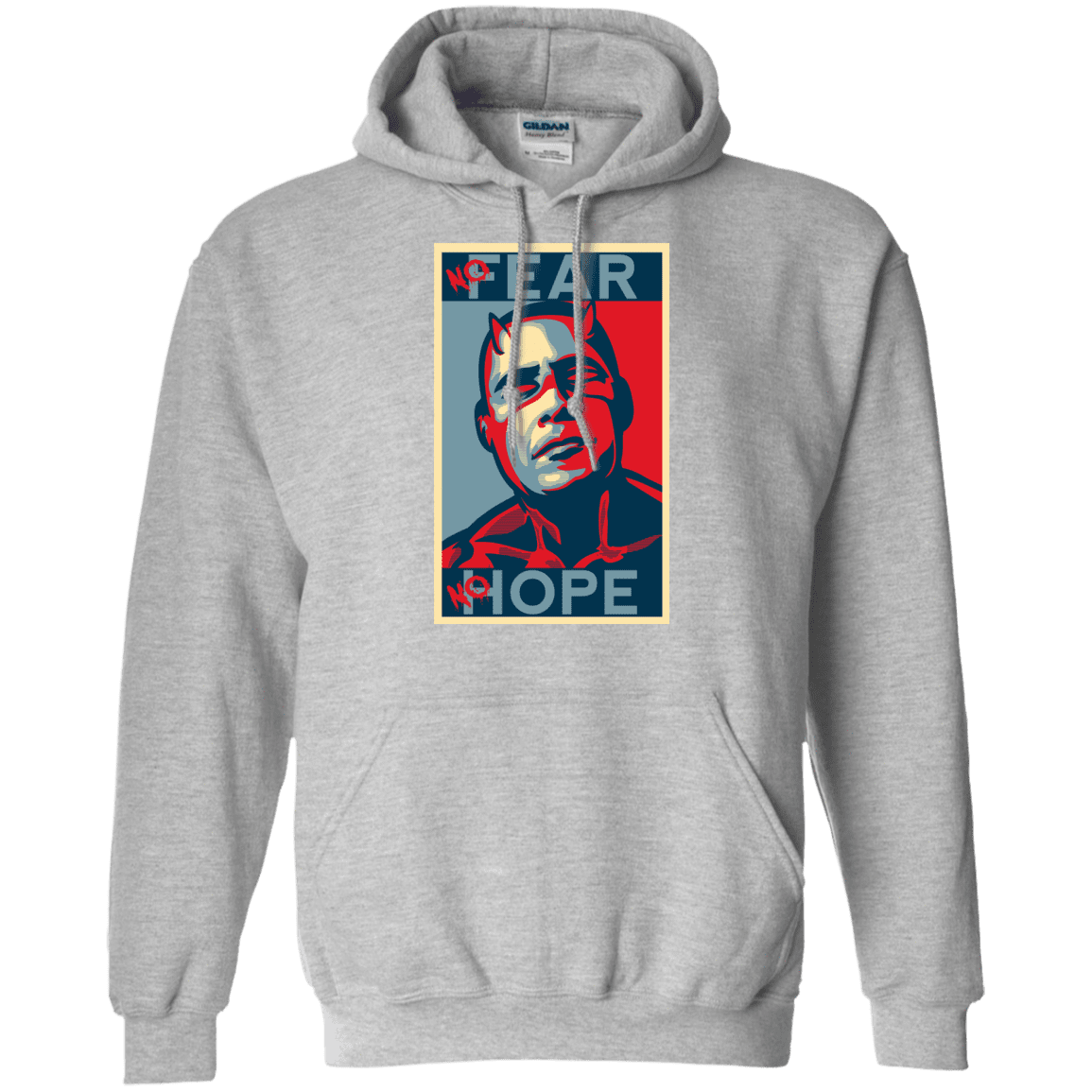 Sweatshirts Sport Grey / Small A man with no fear Pullover Hoodie