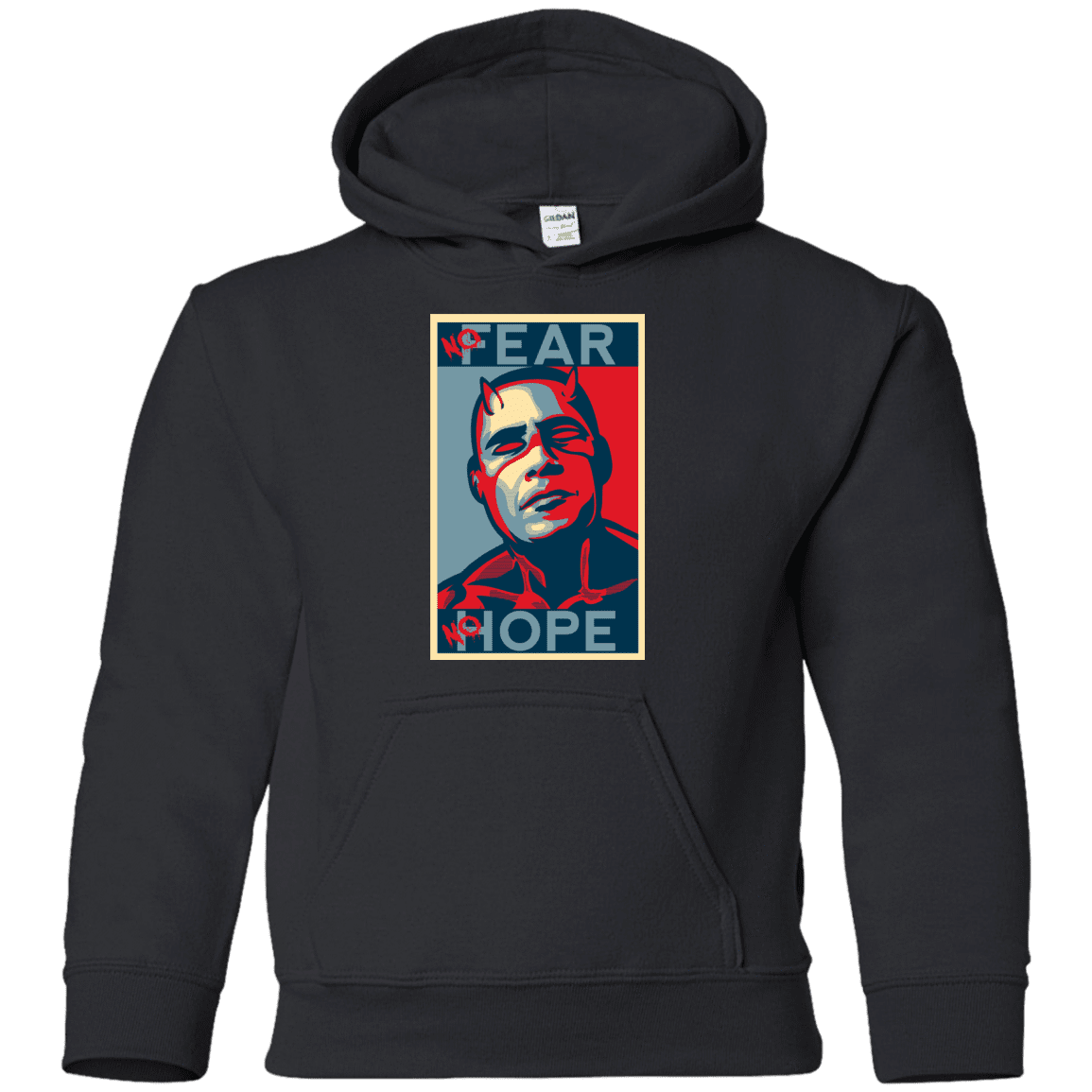 Sweatshirts Black / YS A man with no fear Youth Hoodie