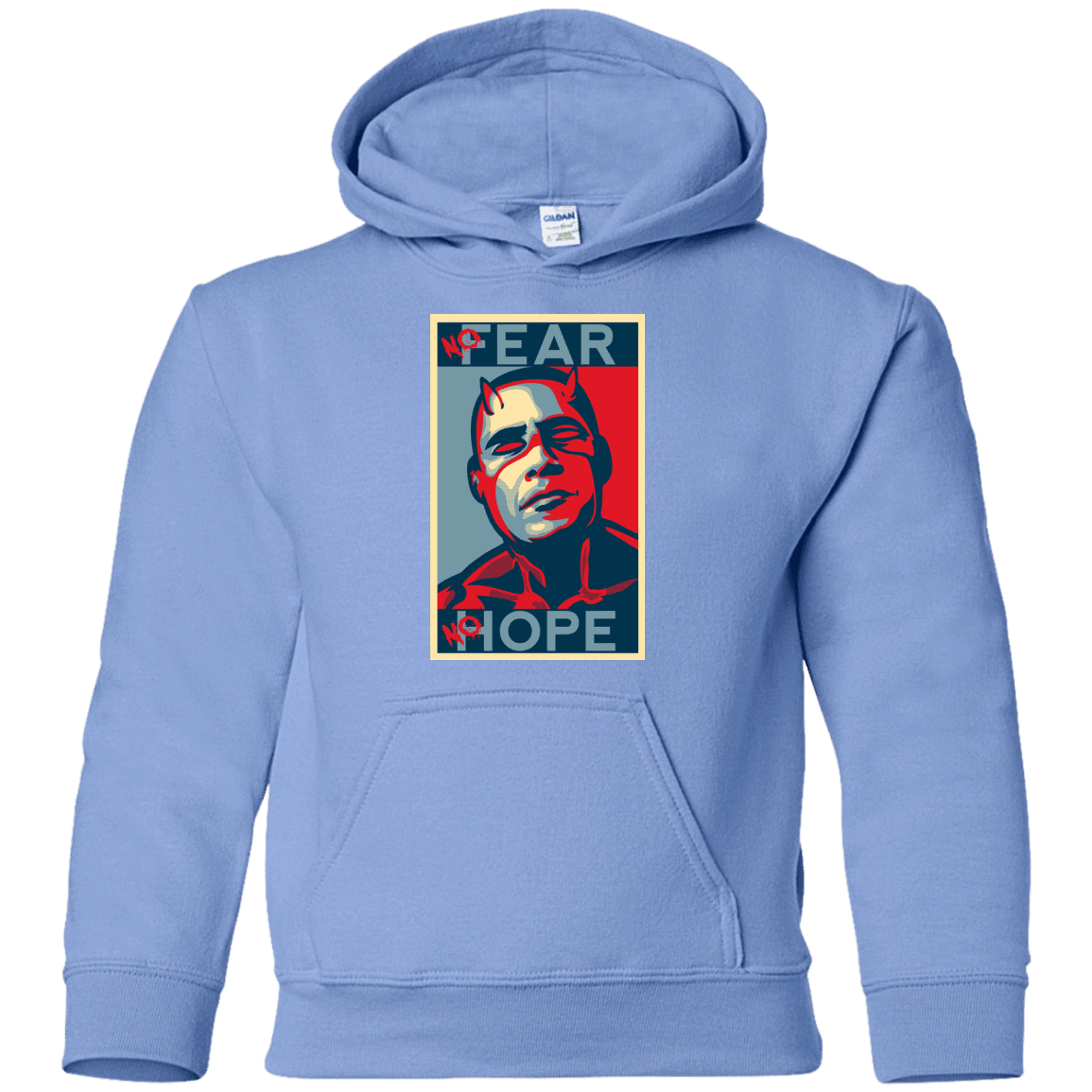 Sweatshirts Carolina Blue / YS A man with no fear Youth Hoodie