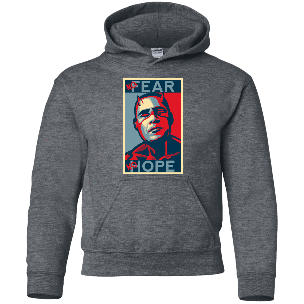 Sweatshirts Dark Heather / YS A man with no fear Youth Hoodie