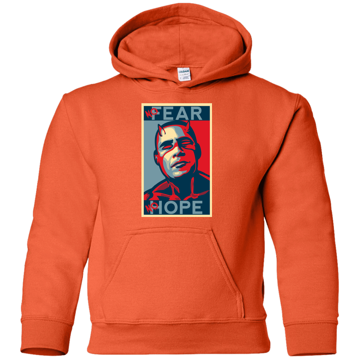 Sweatshirts Orange / YS A man with no fear Youth Hoodie