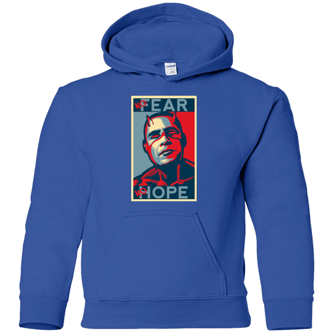 Sweatshirts Royal / YS A man with no fear Youth Hoodie