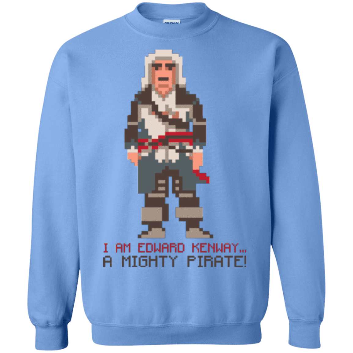 Sweatshirts Carolina Blue / Small A Mighty Pirate Crewneck Sweatshirt