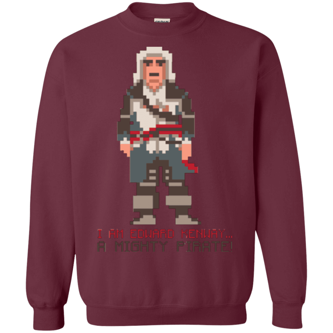 Sweatshirts Maroon / Small A Mighty Pirate Crewneck Sweatshirt