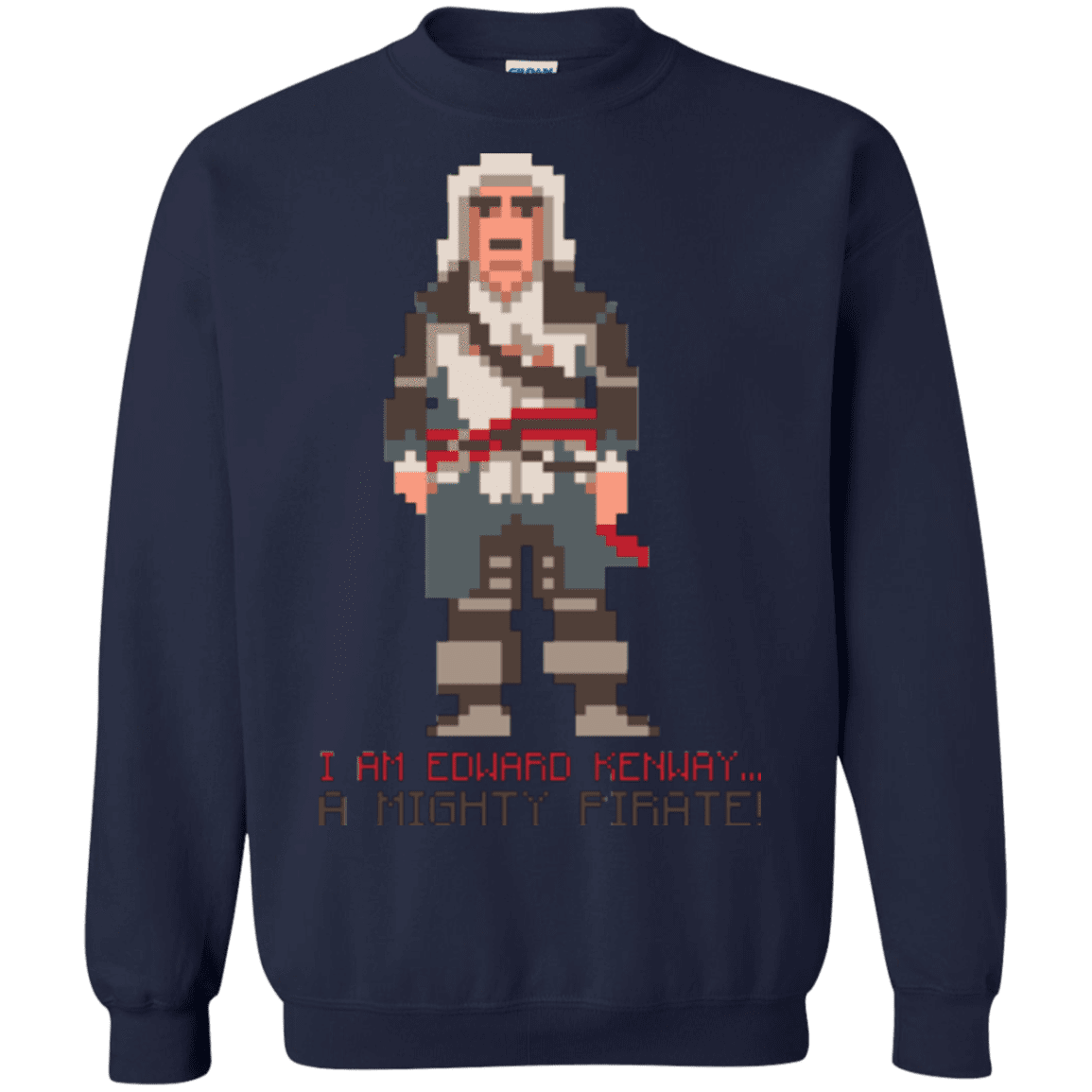 Sweatshirts Navy / Small A Mighty Pirate Crewneck Sweatshirt