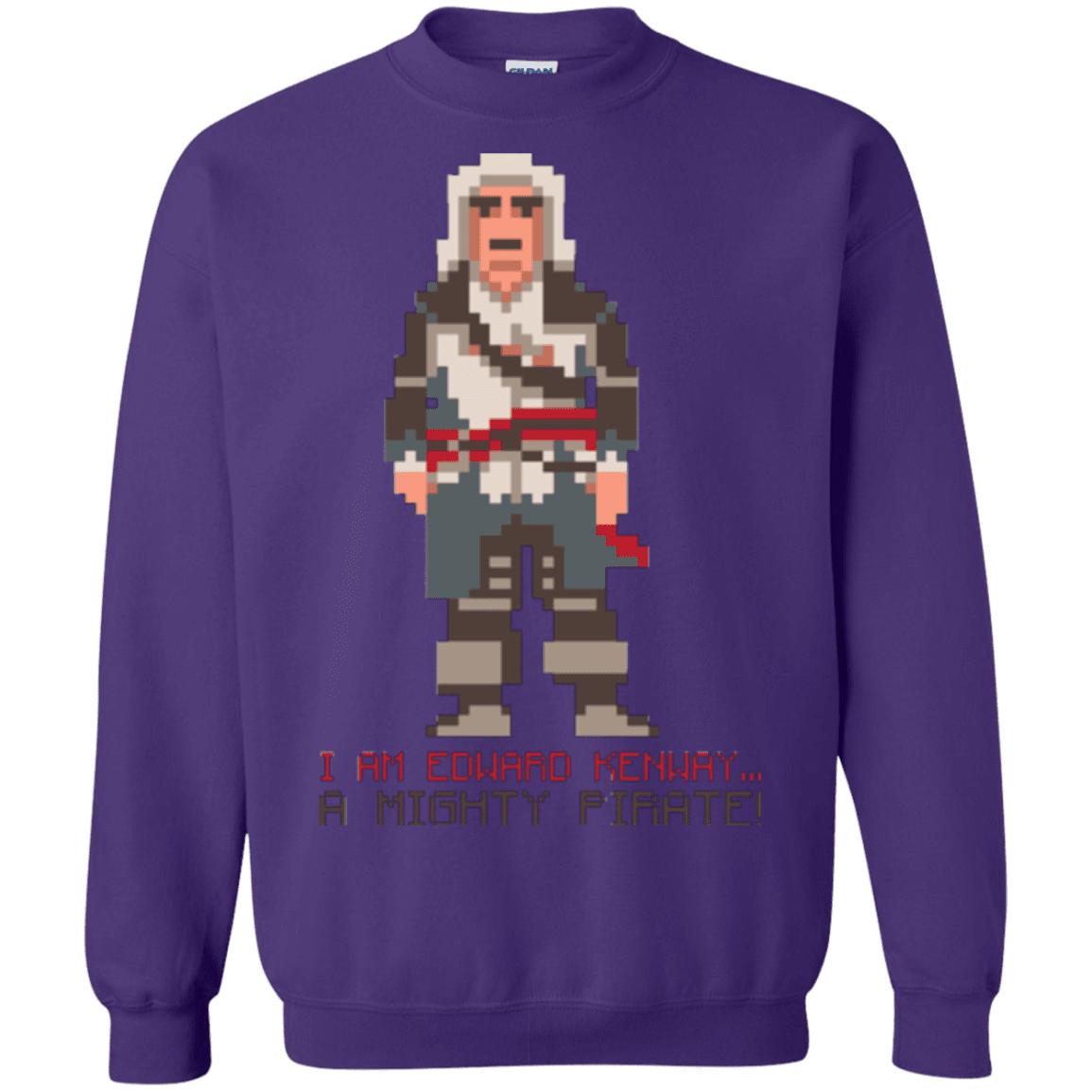 Sweatshirts Purple / Small A Mighty Pirate Crewneck Sweatshirt