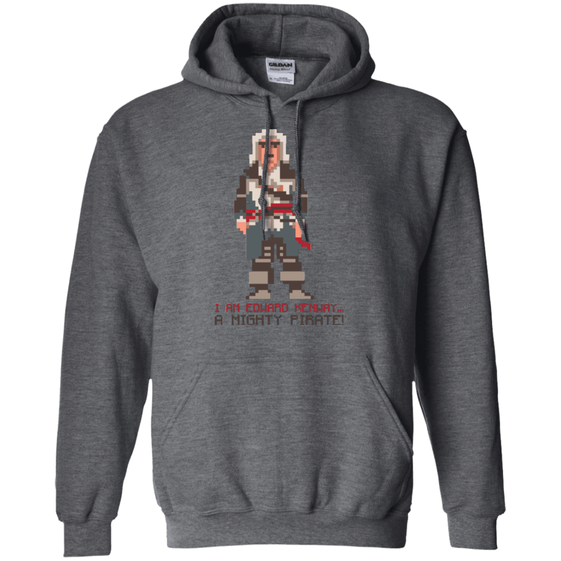 Sweatshirts Dark Heather / Small A Mighty Pirate Pullover Hoodie