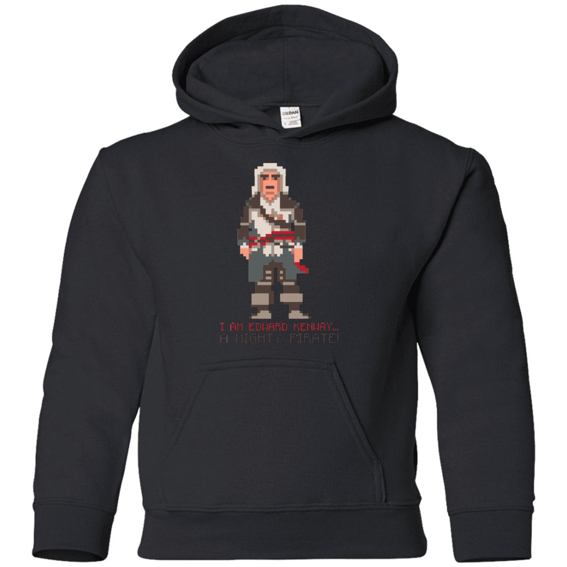 Sweatshirts Black / YS A Mighty Pirate Youth Hoodie