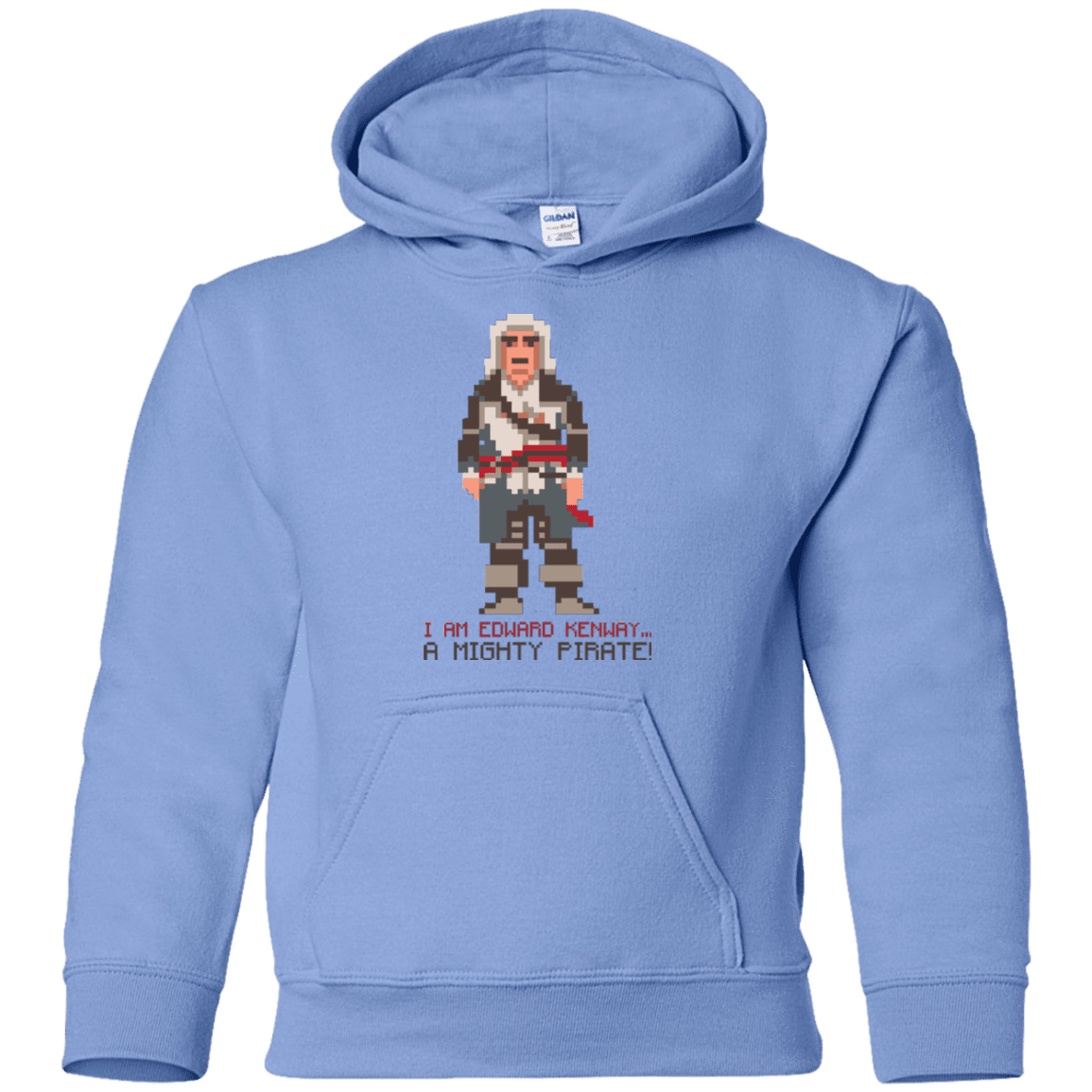 Sweatshirts Carolina Blue / YS A Mighty Pirate Youth Hoodie