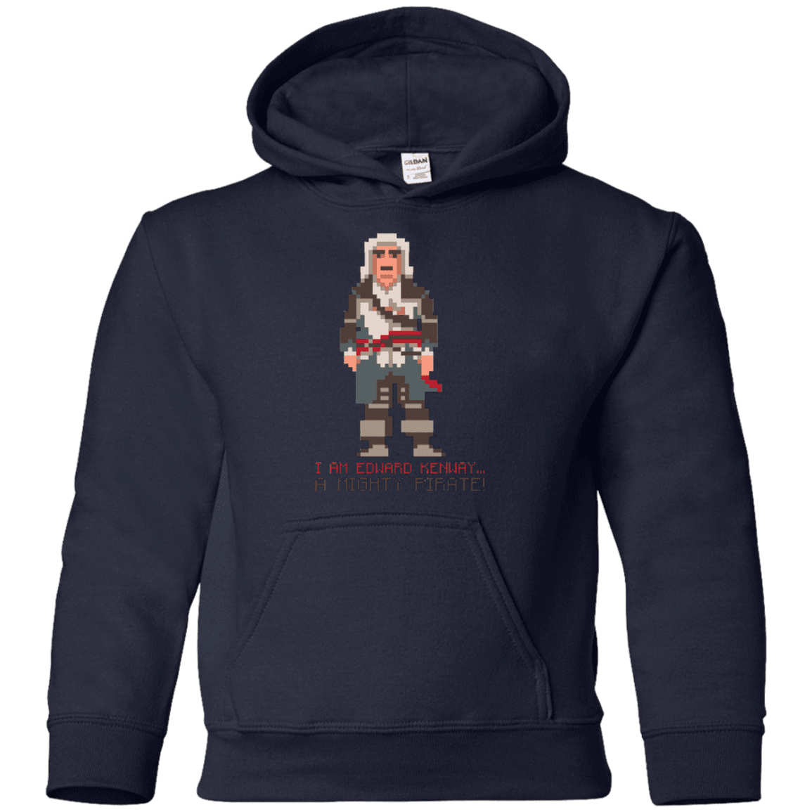 Sweatshirts Navy / YS A Mighty Pirate Youth Hoodie