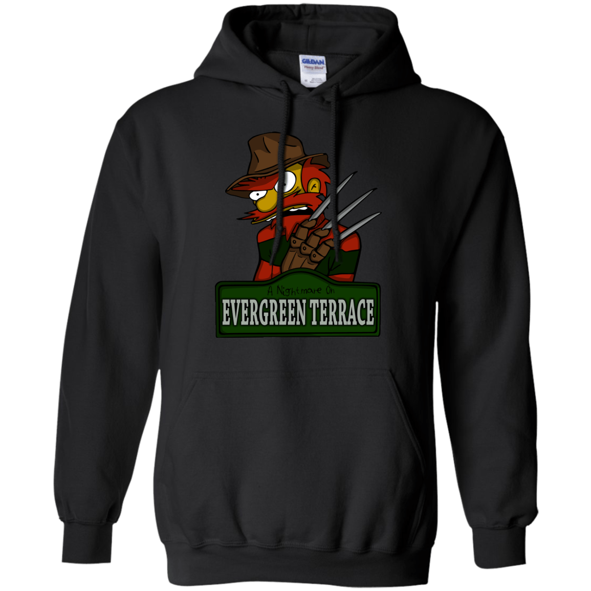 Sweatshirts Black / Small A Nightmare on Springfield Sin Tramas Pullover Hoodie