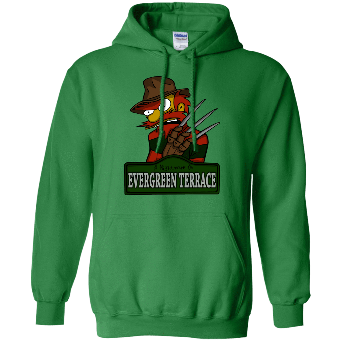 Sweatshirts Irish Green / Small A Nightmare on Springfield Sin Tramas Pullover Hoodie