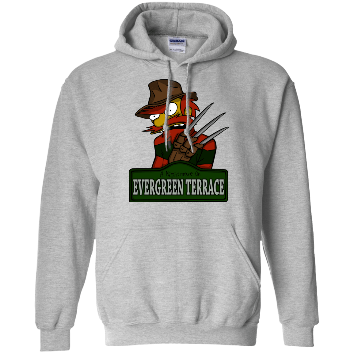 Sweatshirts Sport Grey / Small A Nightmare on Springfield Sin Tramas Pullover Hoodie