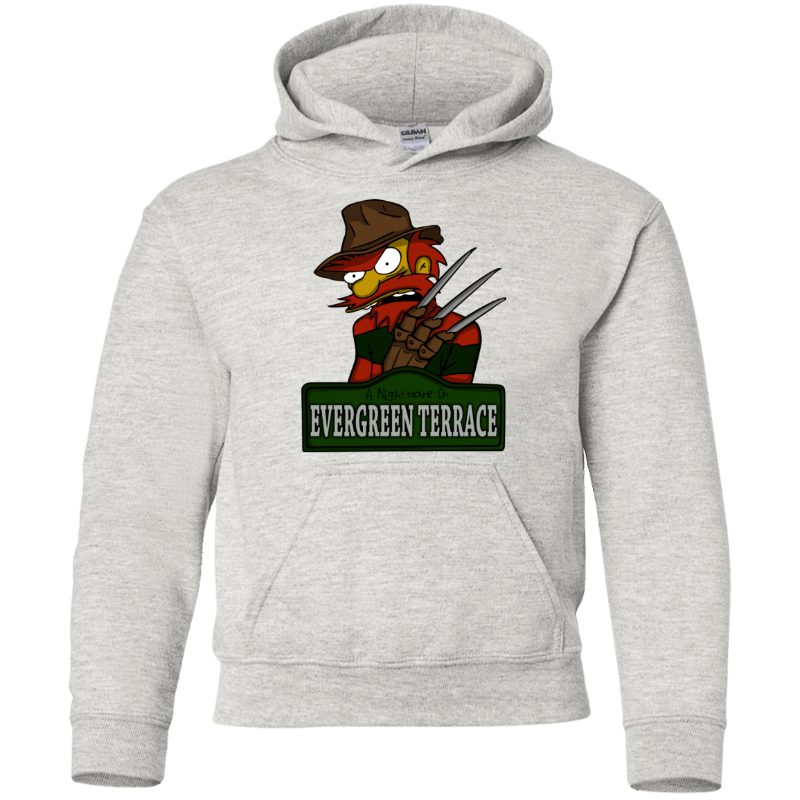 Sweatshirts Ash / YS A Nightmare on Springfield Sin Tramas Youth Hoodie