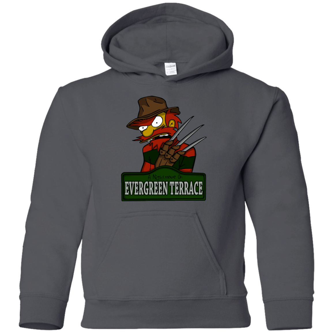 Sweatshirts Charcoal / YS A Nightmare on Springfield Sin Tramas Youth Hoodie