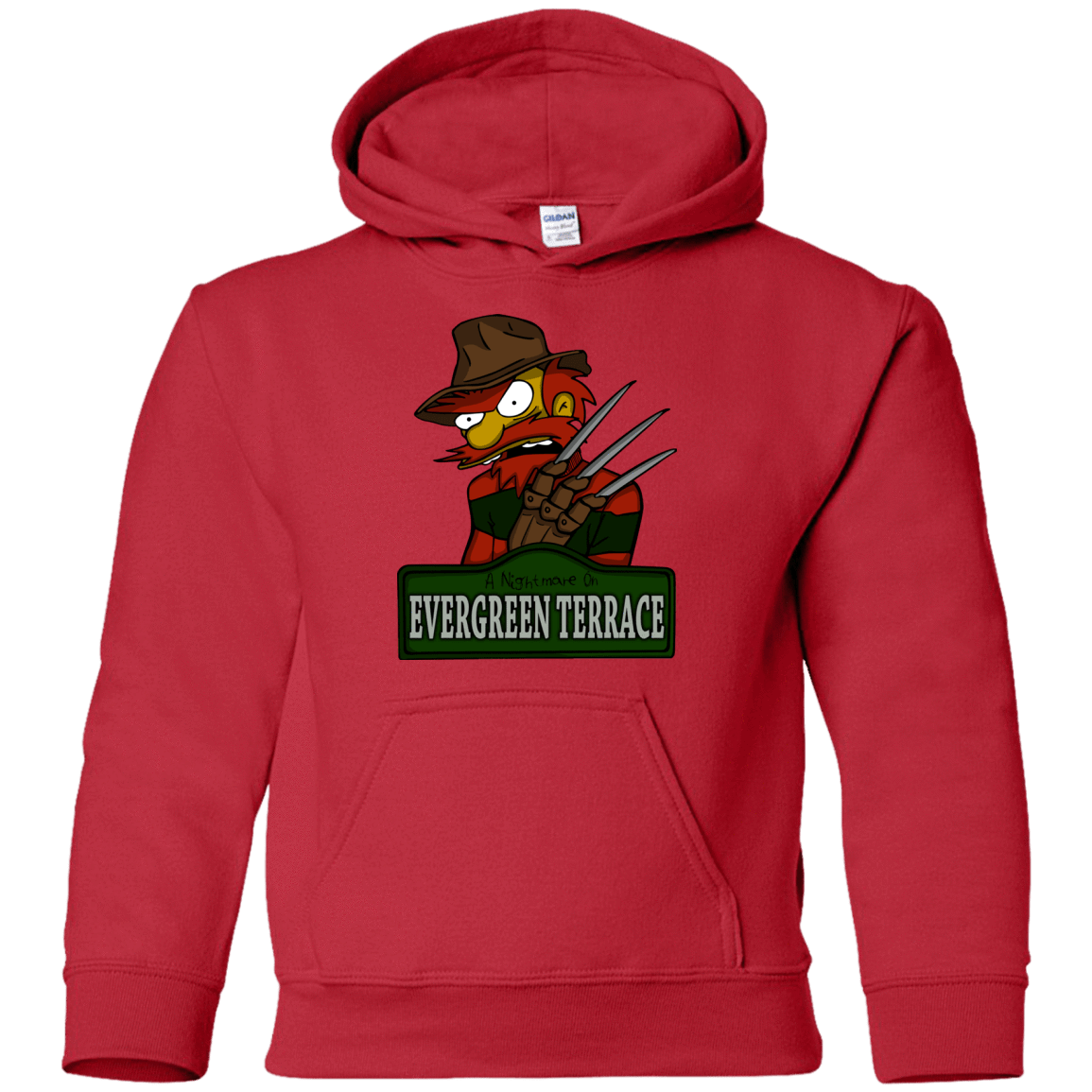 Sweatshirts Red / YS A Nightmare on Springfield Sin Tramas Youth Hoodie