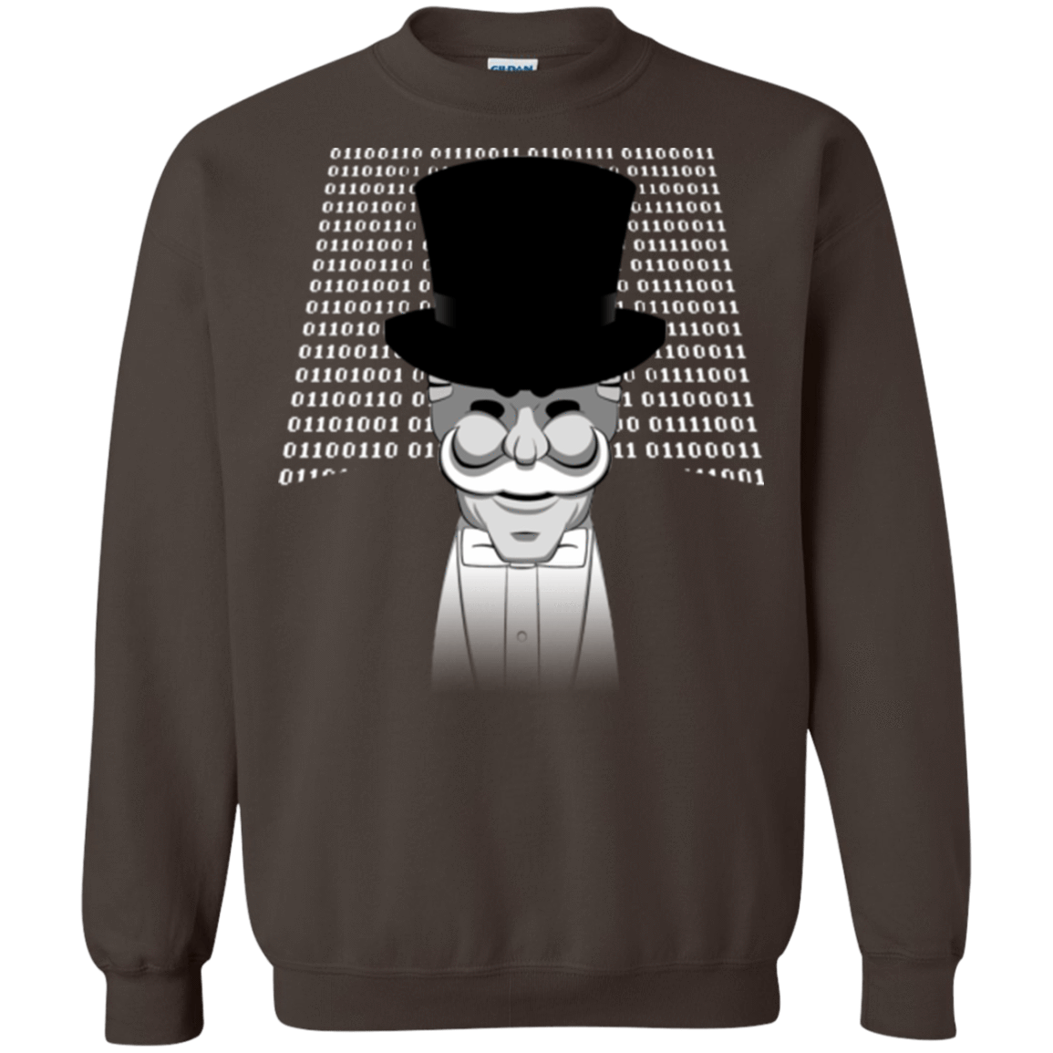 Sweatshirts Dark Chocolate / Small A One Or A Zero Crewneck Sweatshirt