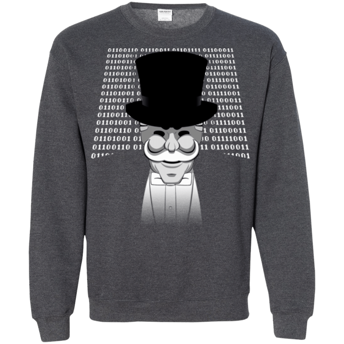 Sweatshirts Dark Heather / Small A One Or A Zero Crewneck Sweatshirt