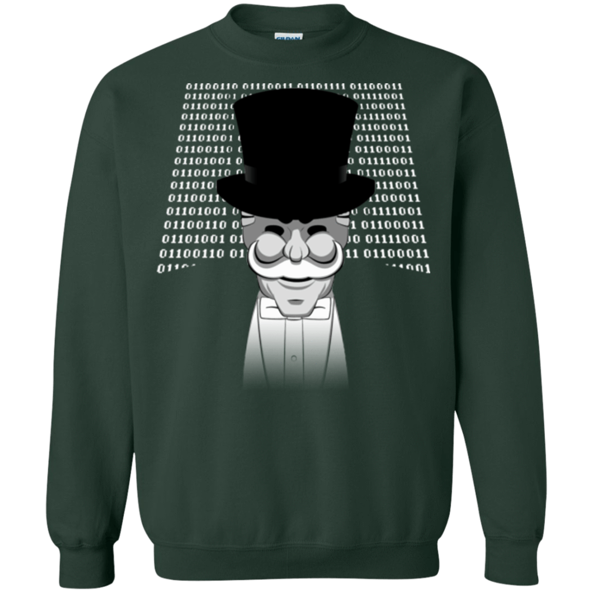 Sweatshirts Forest Green / Small A One Or A Zero Crewneck Sweatshirt