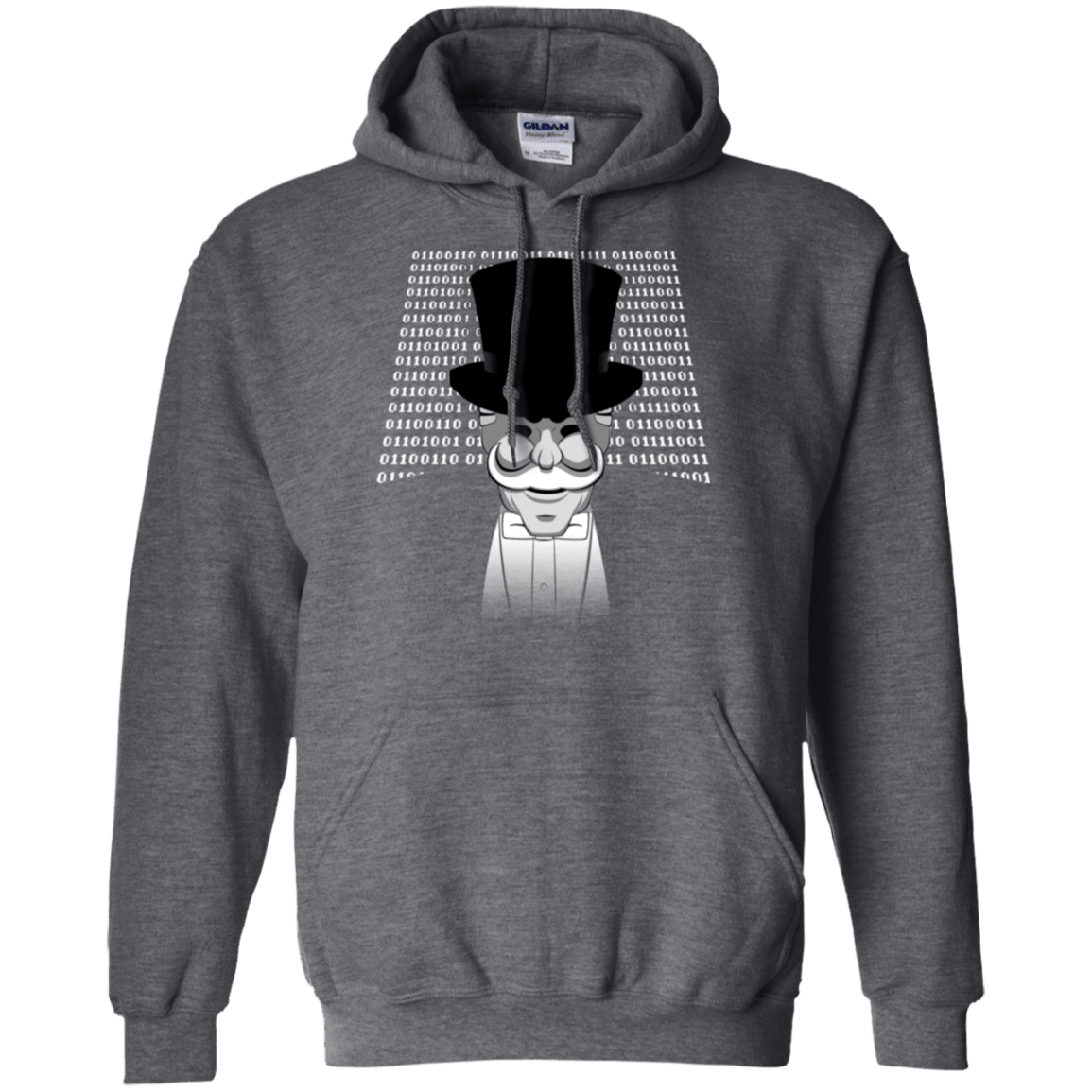 Sweatshirts Dark Heather / Small A One Or A Zero Pullover Hoodie
