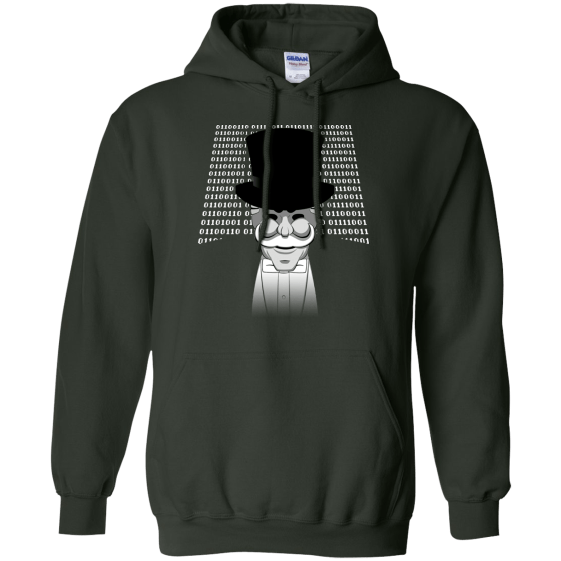 Sweatshirts Forest Green / Small A One Or A Zero Pullover Hoodie