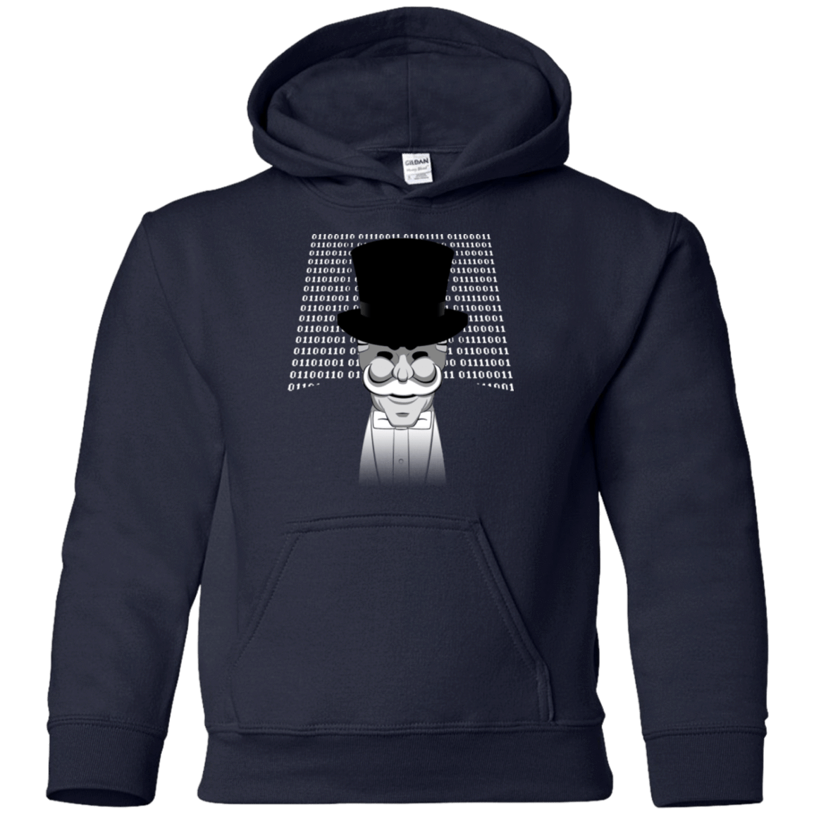 Sweatshirts Navy / YS A One Or A Zero Youth Hoodie