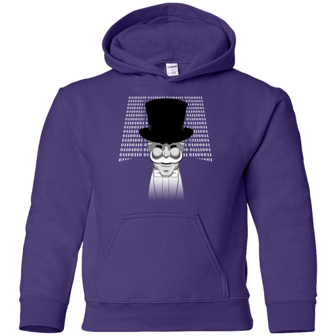 Sweatshirts Purple / YS A One Or A Zero Youth Hoodie