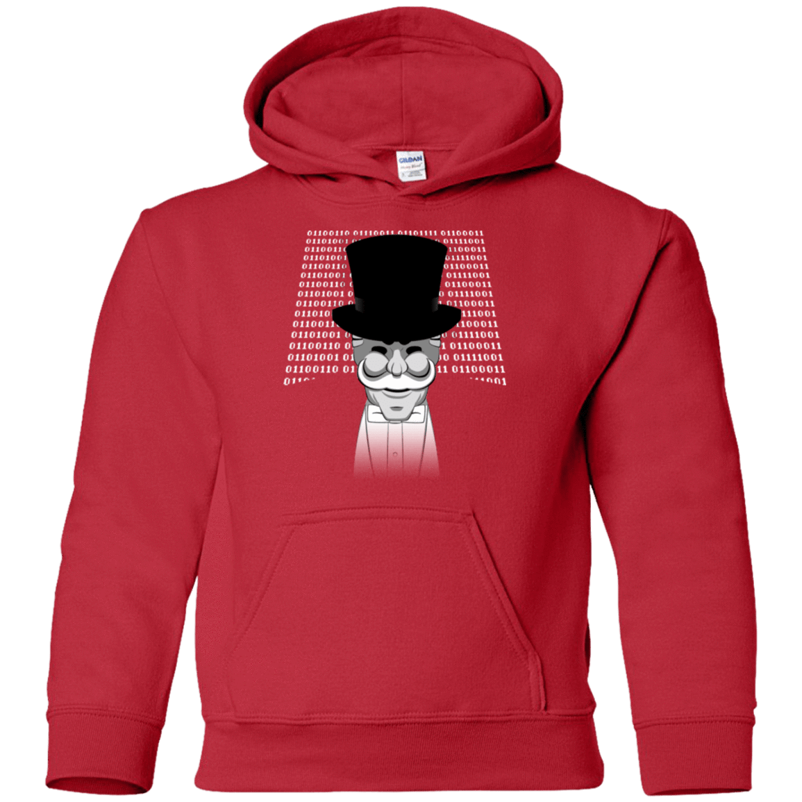 Sweatshirts Red / YS A One Or A Zero Youth Hoodie