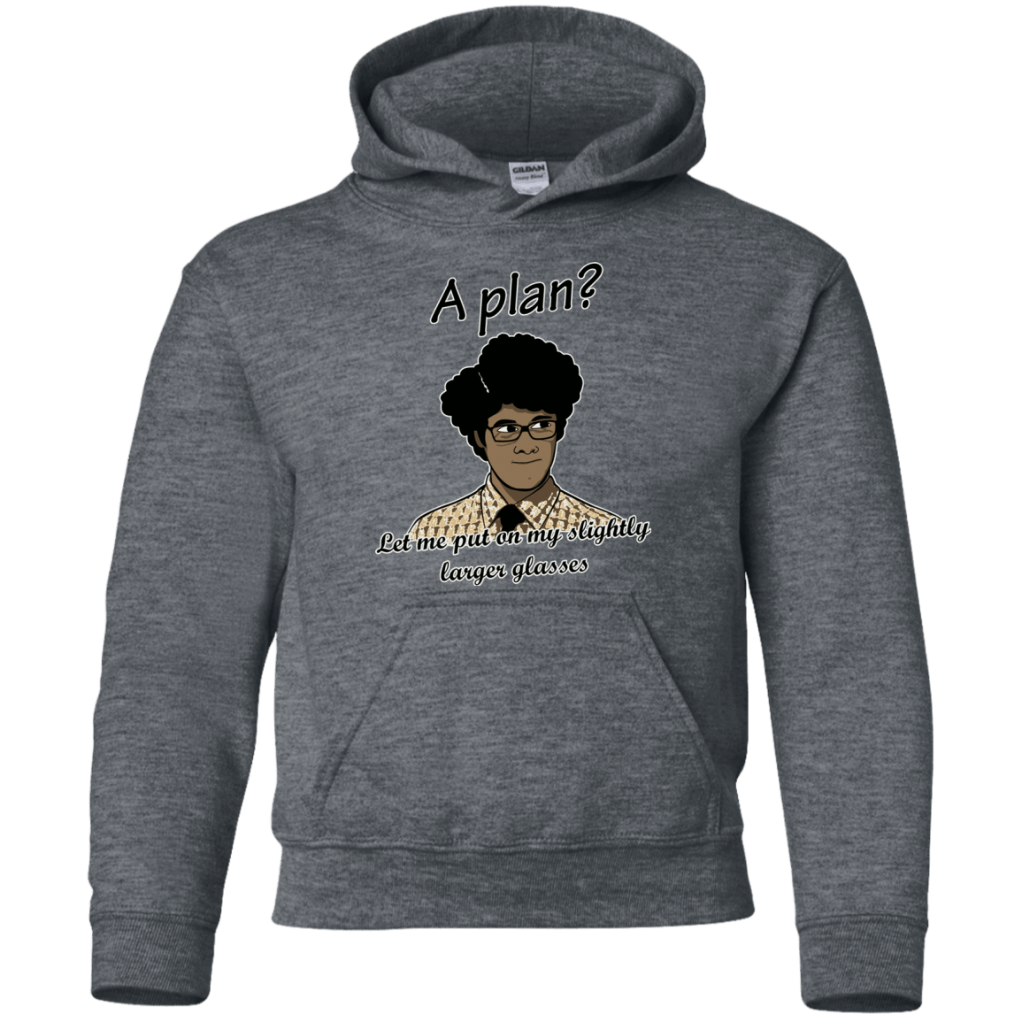 Sweatshirts Dark Heather / YS A Plan Youth Hoodie