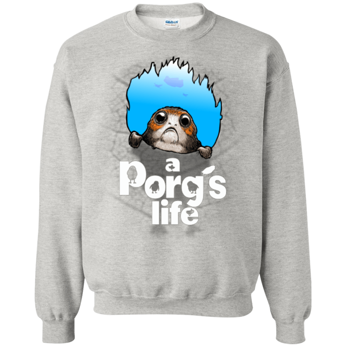 Sweatshirts Ash / Small A Porgs Life Crewneck Sweatshirt
