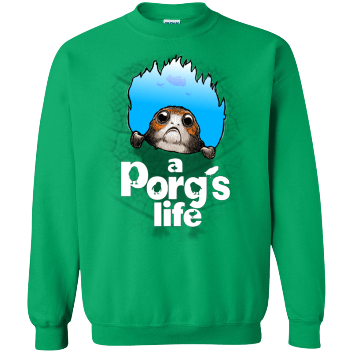 Sweatshirts Irish Green / Small A Porgs Life Crewneck Sweatshirt