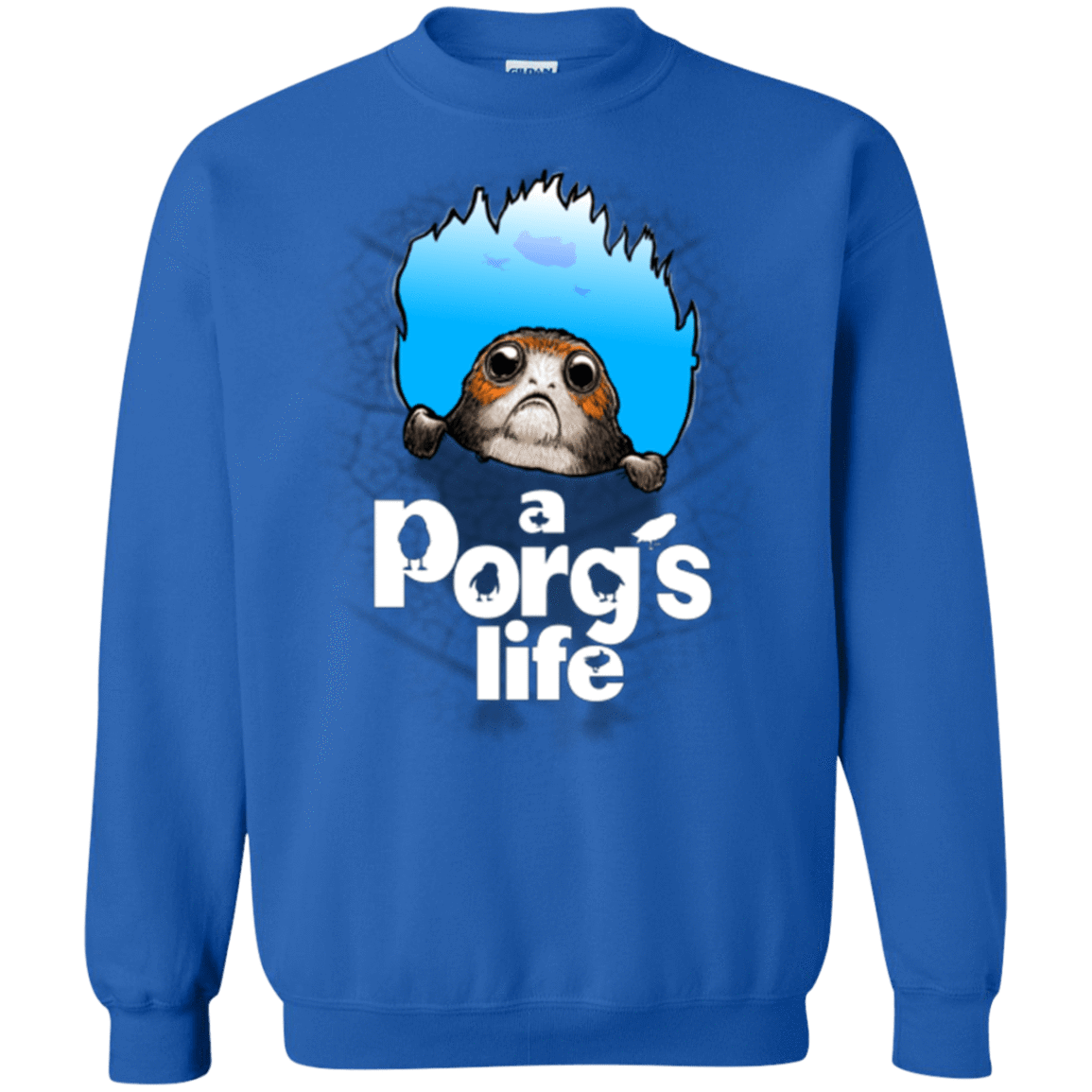 Sweatshirts Royal / Small A Porgs Life Crewneck Sweatshirt