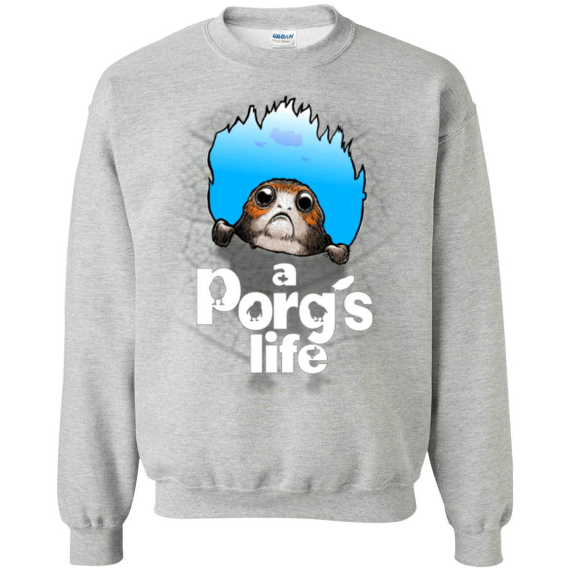 Sweatshirts Sport Grey / Small A Porgs Life Crewneck Sweatshirt
